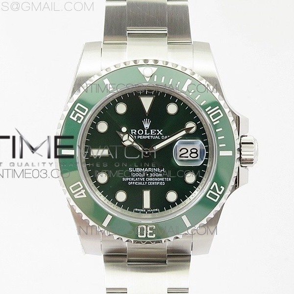 VR공장 롤렉스 서브마리너 40 그린 헐크 3135무브먼트 Submariner 116610 LV Green Ceramic VRF Max 904L 1:1 Best Edition on SS Bracelet VR3135