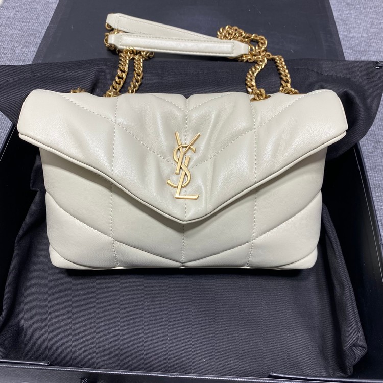 생로랑 YSL 루루 푸퍼 스몰 숄더백 577476