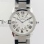 K11공장 까르띠에 롱드솔로 36MM 스틸 화이트다이얼 브레이슬릿 RONDE SOLO DE CARTIER 36MM WHITE DIAL ON SS BRACELET RONDA QUARTZ