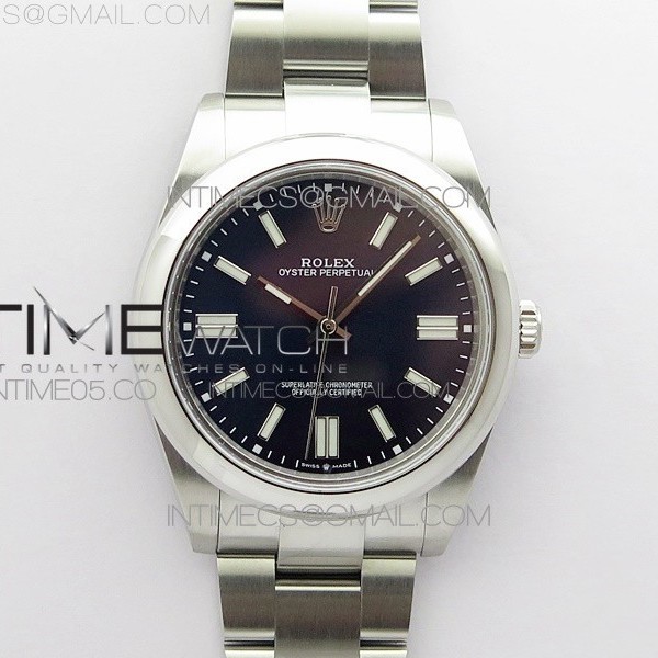 BP공장 롤렉스 오이스터퍼페츄얼 41미리 블루다이얼 2813 Oyster Perpetual 41mm 124300 BP Best Edition Dark Blue Dial on SS Bracelet