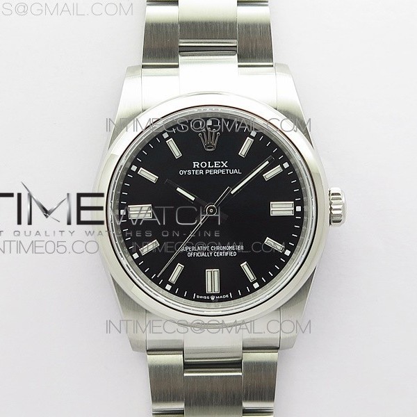 BP공장 롤렉스 오이스터퍼페츄얼 36미리 블랙다이얼 2813 Oyster Perpetual 36mm 126000 BP Best Edition Black Dial on SS Bracelet