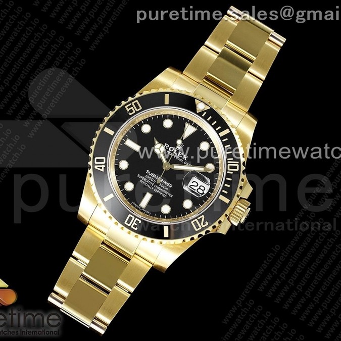 VS공장 롤렉스 서브마리너 흑금통 3135 Submariner 116618 LN Black Ceramic YG Plated 904L Steel VSF 1:1 Best Edition VS3135