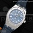 OM공장 오데마피게 로얄오크 15400 블루다이얼 가죽스트랩 Royal Oak 41mm 15400 SS Blue Textured Dial on Blue Leather Strap A3120