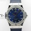 WW공장 클래식퓨전 42미리 블루다이얼 거미스트랩 Classic Fusion 42mm SS WWF 1:1 Best Edition Blue Dial On Blue Gummy Strap Asian HB1112