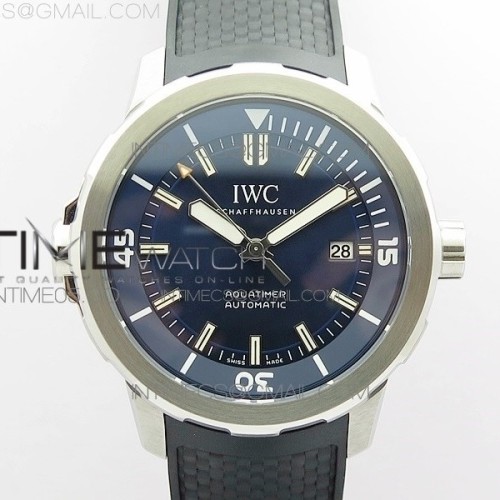 V6공장 아쿠아타이머 블루다이얼 러버 Aquatimer Automatic IW329004 V6F 1:1 Best Edition Blue dial on Rubber Strap MIYOTA 9015