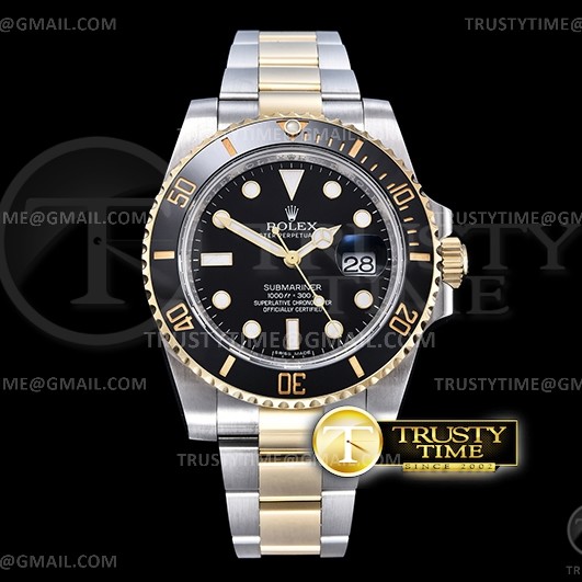 AR공장 V3 롤렉스 서브마리너 흑콤 도금판 3135 Submariner 116613LN 904L YG/SS Black ARF V3 SH3135