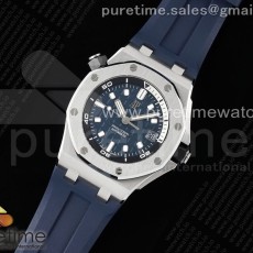 AP공장 오데마피게 로얄오크 오프쇼어 다이버 15720 블루다이얼 러버스트랩Royal Oak Offshore Diver 15720 SS APF 1:1 Best Edition Blue Dial on Blue Rubber Strap A4308