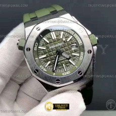 BF공장 오데마피게 로얄오크오프쇼어 15710 카키그린 Royal Oak Offshore Diver 15710 SS/RU D-Grn BF A3120