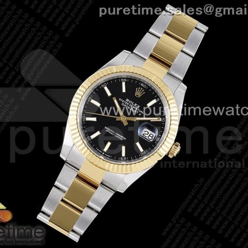 VS공장 롤렉스 데이저스트 41 옐로우골드콤비 블랙다이얼 3235 DateJust 41 126333 904L SS/YG VSF 1:1 Best Edition Black Dial on Oyster Bracelet VS3235