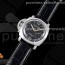 XF공장 PAM217 블랙다이얼 PAM217 H XF 1:1 Best Edition Superlumed Dial on Black Leather Strap A6497 with Y-Incabloc