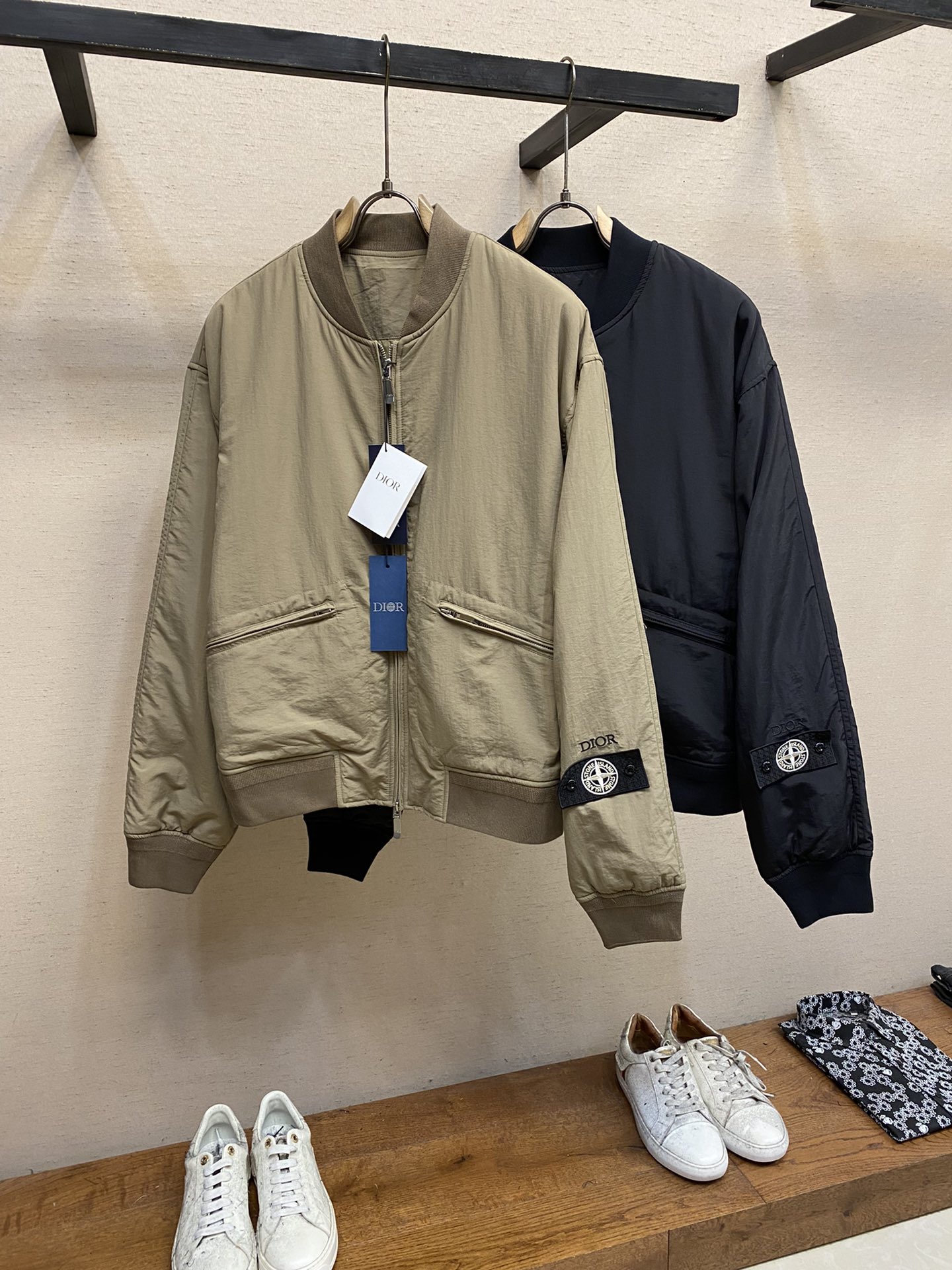 Dior X Stone Island 항공 재킷